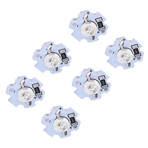 Focket Hohe Helligkeit 1W LED -Chips 10pcs 5 -V Lampenperlen für DIY Beleuchtungskörper. Start, Geringer Stromverbrauch, Passt für Taschenlampen, Scheinwerfer (#10) von Focket