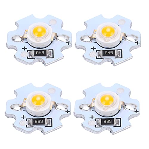 Focket Hohe Helligkeit 1W LED -Chips 10pcs 5 -V Lampenperlen für DIY Beleuchtungskörper. Start, Geringer Stromverbrauch, Passt für Taschenlampen, Scheinwerfer (#2) von Focket