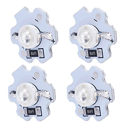 Focket Hohe Helligkeit 1W LED -Chips 10pcs 5 -V Lampenperlen für DIY Beleuchtungskörper. Start, Geringer Stromverbrauch, Passt für Taschenlampen, Scheinwerfer (#3) von Focket