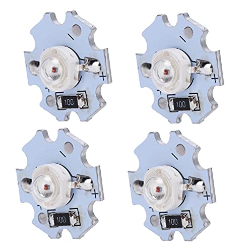 Focket Hohe Helligkeit 1W LED -Chips 10pcs 5 -V Lampenperlen für DIY Beleuchtungskörper. Start, Geringer Stromverbrauch, Passt für Taschenlampen, Scheinwerfer (#4) von Focket