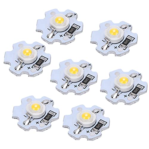 Focket Hohe Helligkeit 1W LED -Chips 10pcs 5 -V Lampenperlen für DIY Beleuchtungskörper. Start, Geringer Stromverbrauch, Passt für Taschenlampen, Scheinwerfer (#8) von Focket