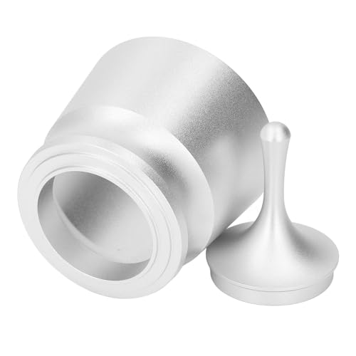 Focket Kaffeepulver -Picker, Aluminiumlegierung mit Großer Kapazität Dosierung mit Ergonomischem Design für 51 53 58 Mm Portafilter (SILVER) von Focket