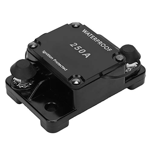 Focket Kupfermaterial Auto Reset Sicherungshalter für DC12-24V, Überladungsschutz für Automobile (250A) von Focket