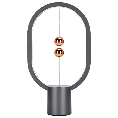 Focket Magnetische Waagenlampe, Magnetisch Suspension Licht Ausgleichen USB Aufgeladen Smart-Balance-Licht, LED-Nachtlicht Moderne Schreibtischlampe Lustiges Geburtstagsgeschenk von Focket