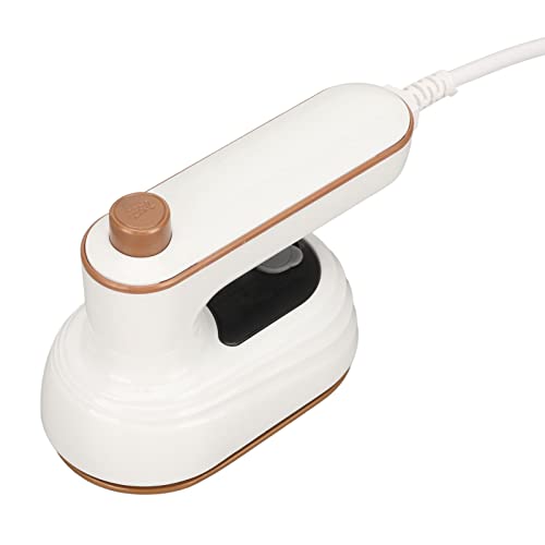 Focket Mini Bügeleisen, Tragbares Hand Dampfbügeleisen mit um 180° Drehbarem Klappgriff, 3 Sekunden Schnell Aufheizender Reisedampfer, Bekleidungsdampfer Zum Nähen, Quilten, Basteln mit (EU-Stecker) von Focket