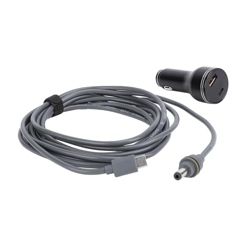 Focket Mini DC -Stromkabel, 3 in 1 Satellitenkabel mit 140 -W PD Fast Ladegerätauto Zigarette Leichteradapter für Mini Satelliten (#1) von Focket