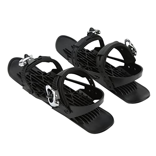 Focket Mini-Ski-Skates für Schnee, Kurze Snowskates, Snowblades, Skiboard-Ski mit Verstellbarer Bindung, tragbare Schlittschuhe für Schnee-Wintersport, Einheitsgröße von Focket