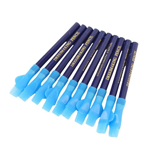 Focket Nähstifte Nähen, 10pcs Multifunktional Schneiderkreidestifte mit Pinsel für Stoff Textilien Glas Holz Plastikleder Focket Nähstifte Nähen, 10pcs Multifunktional Schneiderkreidestifte mit Pinsel für Stoff Textilien Glas Holz Plastikleder von Focket