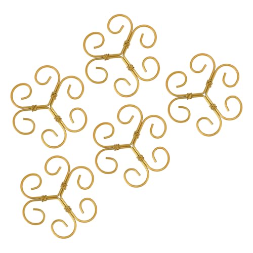 Focket Pflanzenstammunterstützung, Wiederverwendbare Eisenkletterpflanze Stützt mit 5pcs für Monstera und Gartenpflanzen von Focket