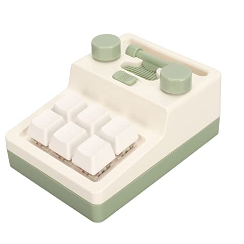 Focket Programmierbare Mechanische Tastatur mit 6 Tasten, mit RGB-LED-Hintergrundbeleuchtung Mechanische Gaming-Tastatur Roter Schalter Unterstützt Hot-Swap-fähig, für Spiele von Focket