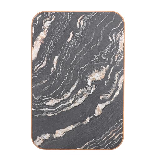 Focket RV -Tischplatte, 23.23x15.35 Zoll Rechteckig Massives Holzboot -Desktop -Tafel mit Glatte Oberfläche, Leicht zu Reinigende, Abgerundete Ecken Arbeitsplatte für (Black) von Focket