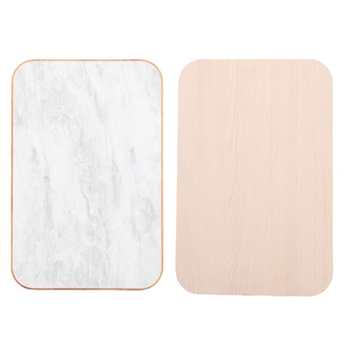 Focket RV -Tischplatte, 23.23x15.35 Zoll Rechteckig Massives Holzboot -Desktop -Tafel mit Glatte Oberfläche, Leicht zu Reinigende, Abgerundete Ecken Arbeitsplatte für (Gray) von Focket
