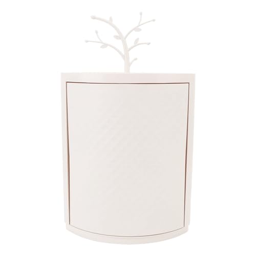 Focket Regal, 360 Grad Rotationskabinett Ecke Aufbewahrung Gewürzregal Staubproof Platz Sparen Arbeitsplatten -Badezimmer Organizer für Küchenbad mit Minimalistischem Design von Focket