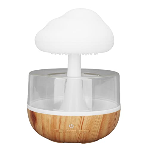 Focket Regen Wolke Luftbefeuchter Wassertropfen Pilz, 7 Farben Sound ätherisches Öl Diffusor, USB Nachtlicht Aromatherapie für entspannende Stimmung, Focket05z9dkxhfg von Focket