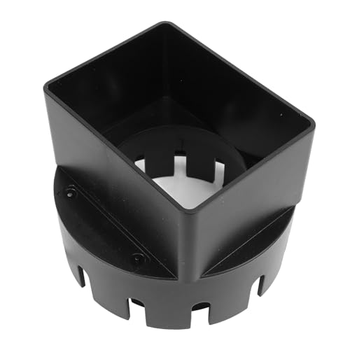 Focket Regengutter -Downspout -Adapter, PVC Quadratadapter mit 3x4 Zoll Größe für Außenentwässerungssysteme (BLACK) von Focket