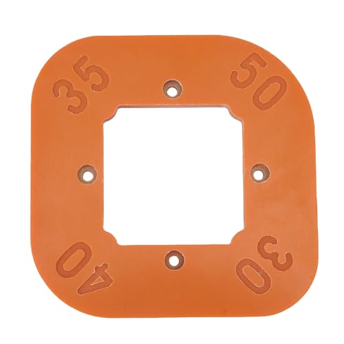 Focket Rundungsradius-Schablone, Kunststoff 4-in-1-Bogenwinkel-Positionierung R30 R35 R40 R50 Radius-Fräsvorrichtung für die Holzbearbeitung von Focket