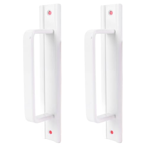 Focket Scheunentürgriffe, Schiebetürgriffe mit Tür -Ziehensgriffen für Glasschrankschublade Aluminiumlegierung Hardware für Kleiderschrankmöbel Innenraum Im Freien Gebrauch (WHITE) von Focket