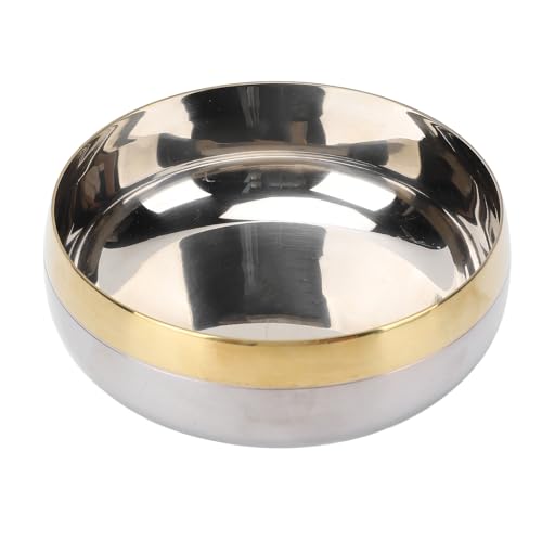 Focket Servierschale, 304 Edelstahl 380 Ml Gold Rand Isolierende Anti -Verbricht von Focket