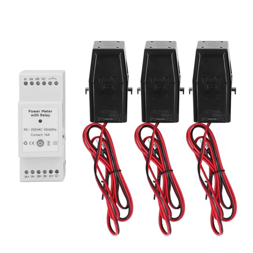 Focket Smart Home Energy Monitor, Wi Fi 3 Phase Energy Messgerät mit 3 750A CT Clamp App Control Solar Net Messung Echtzeit Echtzeit -Elektrizitätsmonitor für Home Automation Focket Smart Home Energy Monitor, Wi Fi 3 Phase Energy Messgerät mit 3 750A CT Clamp App Control Solar Net Messung Echtzeit Echtzeit -Elektrizitätsmonitor für Home Automation von Focket