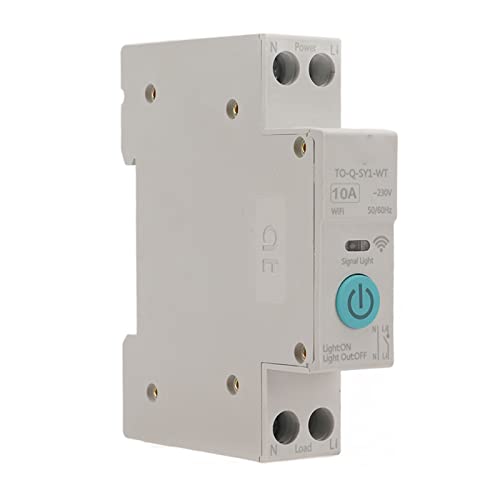 Focket Smart Switch -Modul, Drahtloser Switch Breaker Smart DIN Rail Switch mit Dem Countdown für Fernbedienungsteuerung für Smart Sigmesh 230V (40A) von Focket