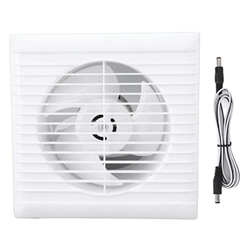 Focket Solarbetriebener Abluftventilator, 12V 50W IP67 wasserdichter Ventilator für Dachboden, Schuppen, Garage, Gewächshausbelüftung, wandmontierter Rollladenventilator mit Schutzgitter von Focket