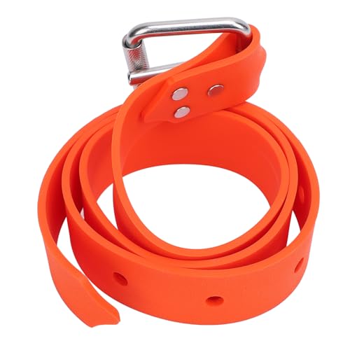 Focket Tauchgewichtsgürtel, Silikon -Tauchgewichtsgürtel mit Schnalelschnalle Zum Schnorcheln des Tauchens (ORANGE) von Focket
