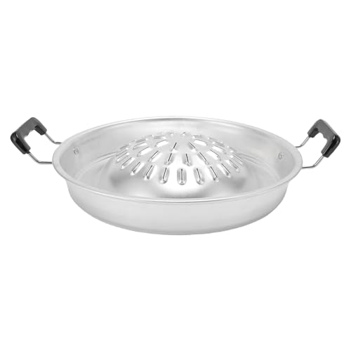 Focket Thai BBQ Grill Pfanne, 2 in 1 Nicht -Stick -Aluminium Hot Pot Grill Charcoal Pan für den Gebrauch Im Innenbereich Im Freien mit Gleichmäßiger Heizung für (30 cm/11.81in Originalfarbe) von Focket