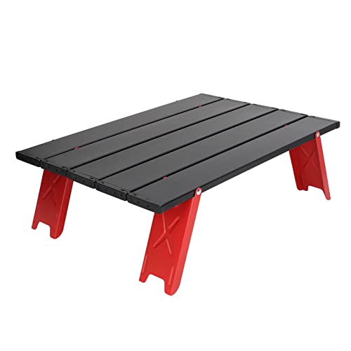 Focket Ultralight Compact Mini Camping Table, Tragbare Leichte Leichte Mini -Strand -Picknick -Klapptisch, Camping -Tisch Aluminium Zusammenklappbarer Tisch -Roll -Picknicktisch für von Focket