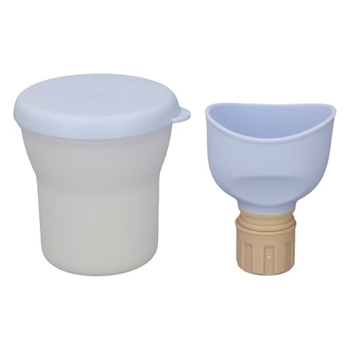 Focket Unisex Urinal Trichter, Wiederverwendbares Leckschutzpee -Pokal mit Tragbarem Kompaktem Design für den Einsatz Im Freien Im Freien (Blue) von Focket