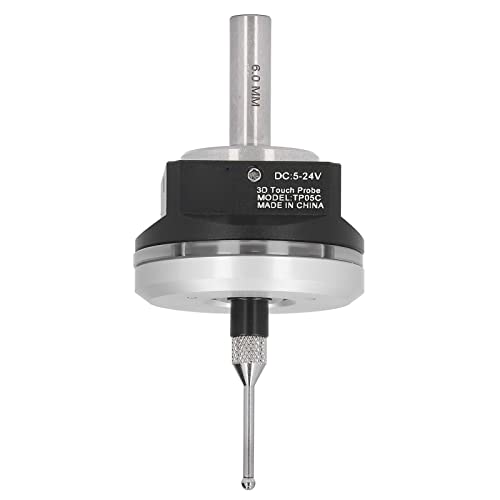 Focket Universal 3D Sensor, CNC 3D Tastsystem Kantentaster, Wolframstahl CNC Tastsystem 3D Kantentaster Unterstützung XYZ Koordinatenhub, 3D Mess Sensor Kit mit Aufbewahrungsbox von Focket