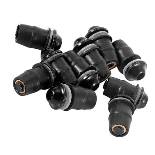 Focket Windschutzscheibe Windschutzscheibe M5 -Schrauben Zum Austausch an Motorrädern für die Reparatur von Windschutzscheiben 10pcs BlackSilverredBlue (BLACK) von Focket