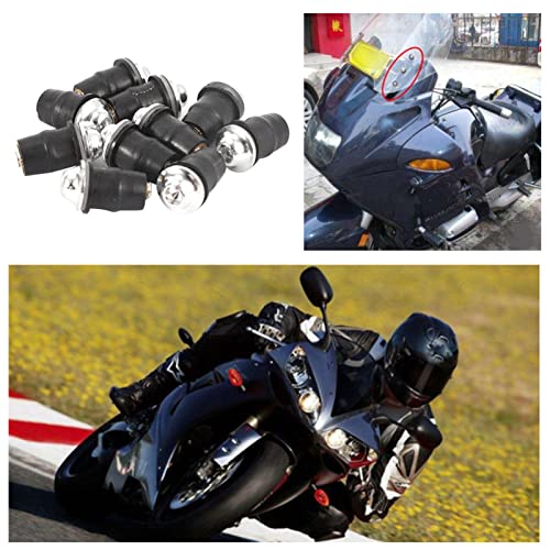 Focket Windschutzscheibe Windschutzscheibe M5 -Schrauben Zum Austausch an Motorrädern für die Reparatur von Windschutzscheiben 10pcs BlackSilverredBlue (SILVER) von Focket