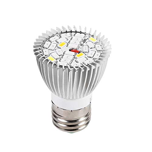LED Grow Glühbirne, Vollspektrum Pflanzenlampe für Zimmerpflanzen, Garten, Blumen, Gemüse, Gewächshaus & Hydrokultur (85-265V, 5W) von Focket