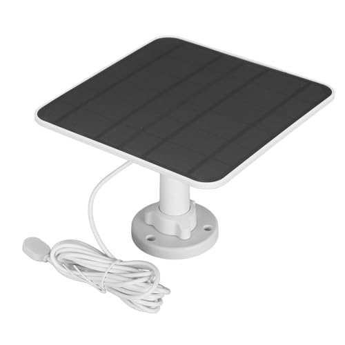 12 W Solarpanel für Arlo Pro 3 Pro 4 Ultra 2 Go 2 Kamera, Video Türklingel Stromversorgung für Spotlight Kamera Akku mit 9,8 Fuß Langem Ladekabel, 360° Verstellbare Solarbatterie von Fockety