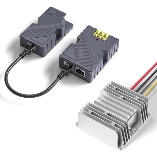 150 W Starlink GigE PoE Injektor, Dishy Kabel auf RJ45 Adapter, 168 W, 12–56 V DC, Aufwärtswandler, ESD Schutz für Starlink Internet Kit, Satellitennetzwerk zu Router, Desktop von Fockety