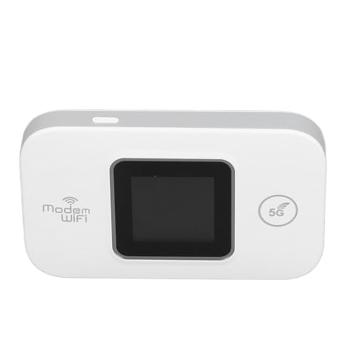 4G LTE WLAN Modem, Entsperrter 5G Tragbarer 4G Router mit SIM Kartensteckplatz, 10 Benutzer Tragbarer Hochgeschwindigkeits Reise Hotspot Router Tragbares WLAN Unterstützt B1 B3 von Fockety
