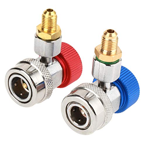 AC R134A Adapter, High Flow Safe Design 1/4 "High Low Connector-Konvertierung, für Auto-Add-Fluorindustrie-Schlaucharmaturen AC R134A Adapter, High Flow Safe Design 1/4 "High Low Connector-Konvertierung, für Auto-Add-Fluorindustrie-Schlaucharmaturen von Fockety