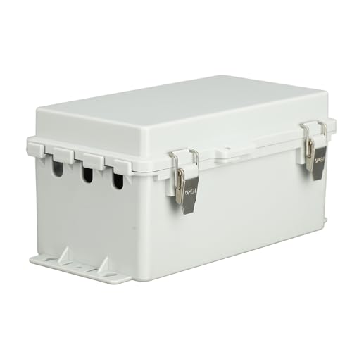 Abzweigdose, IP66 Wasserdicht 3 Steckdosen Löcher Universal Kunststoff Elektrische Box Einfache Installation im Freien Abzweigdose mit Klappdeckel Montagewinkel Abzweigdose, IP66 Wasserdicht 3 Steckdosen Löcher Universal Kunststoff Elektrische Box Einfache Installation im Freien Abzweigdose mit Klappdeckel Montagewinkel von Fockety