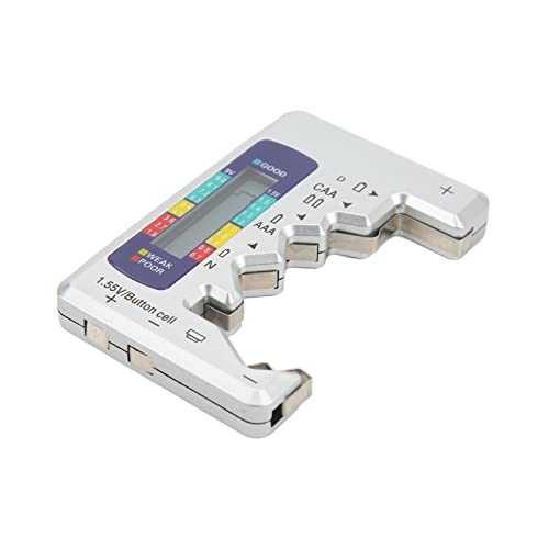 Digitaler Batteriekapazitätstester, Unterstützt D C AA AAA 9 V 1,5 V Knopfzellenanalysator, mit Sofortiger LCD-Anzeige, für Wiederaufladbare Kohlenstoff-Zink-Alkalibatterien Digitaler Batteriekapazitätstester, Unterstützt D C AA AAA 9 V 1,5 V Knopfzellenanalysator, mit Sofortiger LCD-Anzeige, für Wiederaufladbare Kohlenstoff-Zink-Alkalibatterien von Fockety