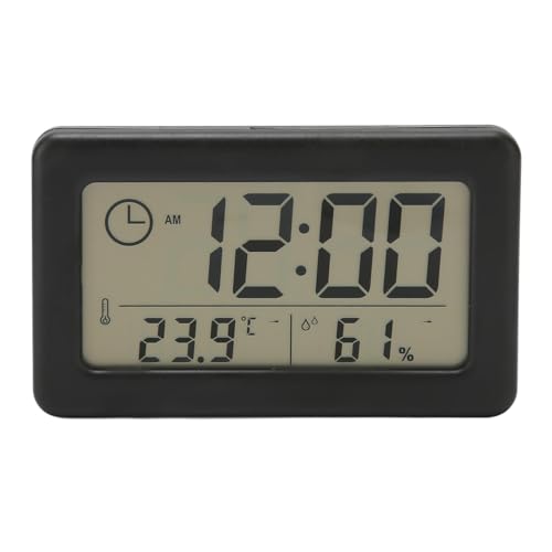 Digitaluhr, Großes Display, Hochpräziser Wecker mit Temperatur- und Luftfeuchtigkeitsanzeige, Digitale Wanduhr oder Schreibtischuhr, Batteriebetrieben, für Schlafzimmer, Wohnzimmer Digitaluhr, Großes Display, Hochpräziser Wecker mit Temperatur- und Luftfeuchtigkeitsanzeige, Digitale Wanduhr oder Schreibtischuhr, Batteriebetrieben, für Schlafzimmer, Wohnzimmer von Fockety