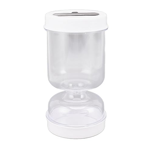 Einmachglas mit Umklappbarem Sieb, Jalapeno-Behälter, Oliven-Sanduhrglas, Einmachglas-Aufbewahrungsbehälter mit Auslaufsicherem, Luftdichtem Deckel und Einmachgabel für Kapern von Fockety