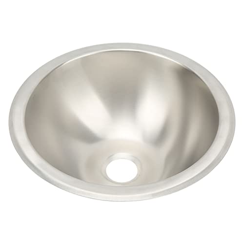 Einzelne RV Küche Spüle, 9.25in Runde Edelstahl Spüle, Edelstahl Spüle für RV Spüle, Camper Spüle Single Bowl Spüle Becken Bar Spüle für Küche, Arbeitsplatz, Outdoor von Fockety