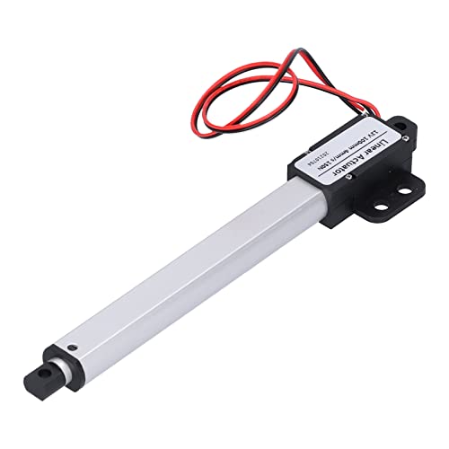 Elektrischer Linear Aktuator, 4 Hub 12V DC Mini Motion Actuator Klein, 12V Eingangs Spannung Low Noise Kurzschluss Schutz Elektrischer Micro Linear Aktuator für Fenster öffner (Hub 100mm-8mm/s-70N) von Fockety