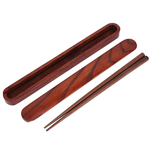 Essstäbchen wiederverwendbar, Essstäbchen aus Holz, Essstäbchen mit(Pull dark chopstick box + chopsticks) von Fockety