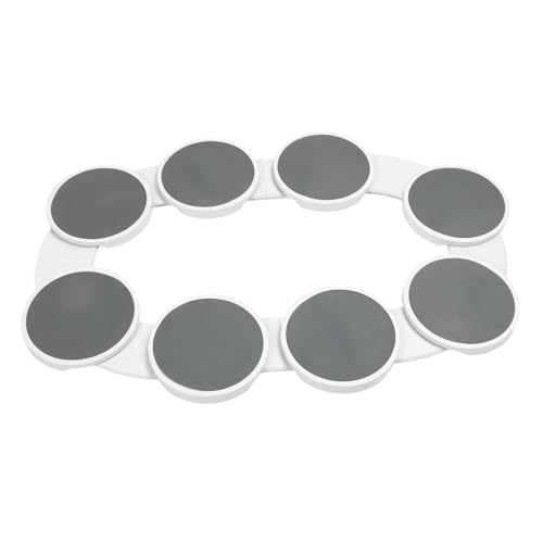 Esstisch Drehteller, 8 Stück, Große Runde Servierplatte, Drehbare Drehbares Tischtablett mit Schwenkassistenzsystem, Geräuschloses, Sanftes Drehen, Tischplatten von Fockety