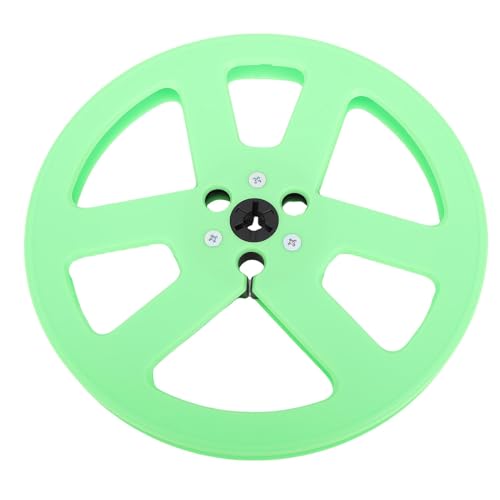 Fockety 1/4 7 Zoll Leere Klebebandrolle, ABS -Kunststoff Universal Rolle, um eine Rolle mit 6 Winddichten Löcher für Open Sound Tape Recorder Aufzunehmen (GREEN) von Fockety