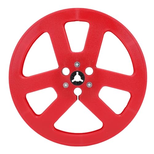 Fockety 1/4 7 Zoll Leere Klebebandrolle, ABS -Kunststoff Universal Rolle, um eine Rolle mit 6 Winddichten Löcher für Open Sound Tape Recorder Aufzunehmen (Rot) von Fockety