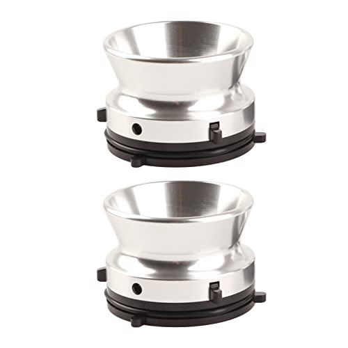 Fockety 1 Paar Nab Hub -Adapter, 10 Zoll Öffner Univeralladegerät für Unterständer, für AKAI, für, Nab Hub Gerät aus Polierertem Aluminium, Universal Adapter (SILVER) von Fockety