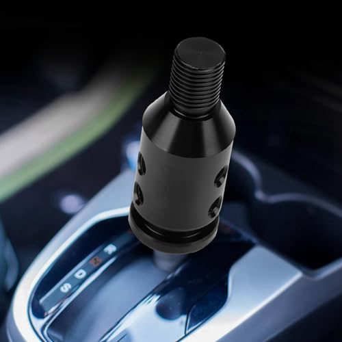 Fockety 12x1.25 Universal Shift Knob Adapter für Nicht-Gewinde-Schalthebel, Qualitäts-Aluminium-Anti-Wear für Alle Autos Geeignet (BLACK) von Fockety