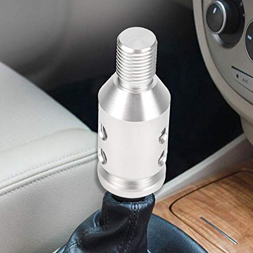 Fockety 12x1.25 Universal Shift Knob Adapter für Nicht-Gewinde-Schalthebel, Qualitäts-Aluminium-Anti-Wear für Alle Autos Geeignet (SILVER) von Fockety